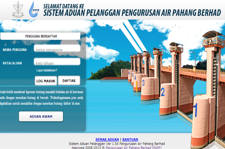 Pahang website paip Harga Paip