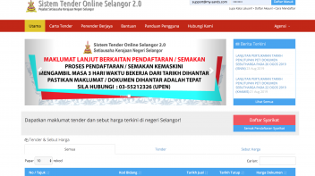 tender online selangor